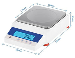 Kitchen Scale - High Precision Digital Electronic Food Weight Measurement Device Compact Portable Cooking Baking Scale Balance Tool